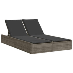 VidaXL 368630 chaise d'extérieur Linge Siège rembourré Polyuréthane, Acier Gris
