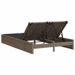 VidaXL 368630 chaise d'extérieur Linge Siège rembourré Polyuréthane, Acier Gris - Vue supplémentaire 5