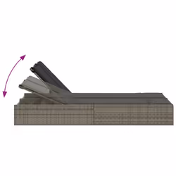 VidaXL 368630 chaise d'extérieur Linge Siège rembourré Polyuréthane, Acier Gris - Vue supplémentaire 6