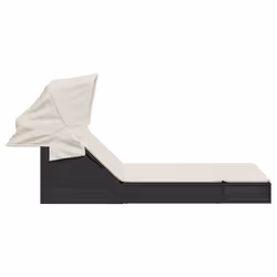 VidaXL 368637 chaise d'extérieur Linge Siège rembourré Polyuréthane, Acier Crème, Blanc - Vue supplémentaire 4