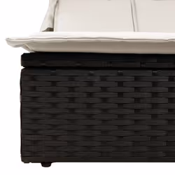 VidaXL 368637 chaise d'extérieur Linge Siège rembourré Polyuréthane, Acier Crème, Blanc - Vue supplémentaire 7