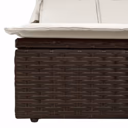 VidaXL 368638 chaise d'extérieur Linge Siège rembourré Polyuréthane, Acier Crème, Blanc - Vue supplémentaire 7