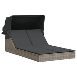 VidaXL 368639 chaise d'extérieur Linge Siège rembourré Polyuréthane, Acier Gris