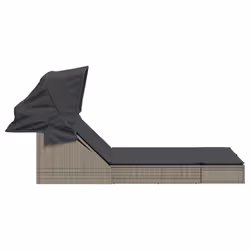 VidaXL 368639 chaise d'extérieur Linge Siège rembourré Polyuréthane, Acier Gris - Vue supplémentaire 4