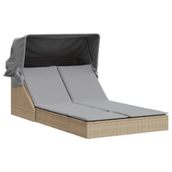 VidaXL 368640 chaise d'extérieur Linge Siège rembourré Polyuréthane, Acier Gris