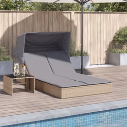 VidaXL 368640 chaise d'extérieur Linge Siège rembourré Polyuréthane, Acier Gris