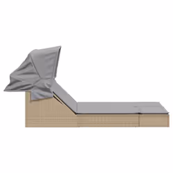 VidaXL 368640 chaise d'extérieur Linge Siège rembourré Polyuréthane, Acier Gris - Vue supplémentaire 4