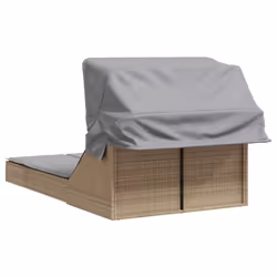 VidaXL 368640 chaise d'extérieur Linge Siège rembourré Polyuréthane, Acier Gris - Vue supplémentaire 5