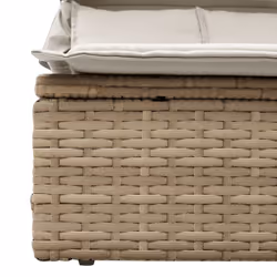 VidaXL 368641 chaise d'extérieur Linge Siège rembourré Polyuréthane, Acier Crème, Blanc - Vue supplémentaire 7