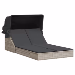 VidaXL 368642, Linge, Siège rembourré, Polyuréthane, Acier, Gris, 110 kg, 1080 mm