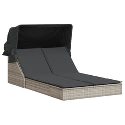 VidaXL 368642 chaise d'extérieur Linge Siège rembourré Polyuréthane, Acier Gris
