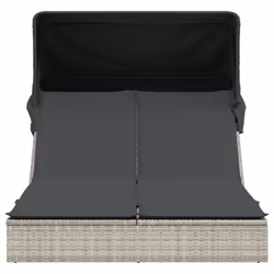VidaXL 368642 chaise d'extérieur Linge Siège rembourré Polyuréthane, Acier Gris