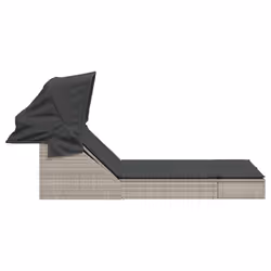 VidaXL 368642 chaise d'extérieur Linge Siège rembourré Polyuréthane, Acier Gris - Vue supplémentaire 4
