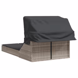 VidaXL 368642 chaise d'extérieur Linge Siège rembourré Polyuréthane, Acier Gris - Vue supplémentaire 5