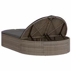 VidaXL 368648 chaise d'extérieur Linge Siège rembourré Polyuréthane, Acier Gris - Vue supplémentaire 5