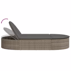 VidaXL 368648 chaise d'extérieur Linge Siège rembourré Polyuréthane, Acier Gris - Vue supplémentaire 6