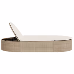VidaXL 368649 chaise d'extérieur Linge Siège rembourré Polyuréthane, Acier Gris - Vue supplémentaire 4