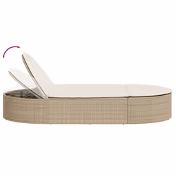 VidaXL 368649 chaise d'extérieur Linge Siège rembourré Polyuréthane, Acier Gris - Vue supplémentaire 6