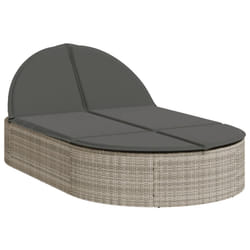VidaXL 368651 chaise d'extérieur Linge Siège rembourré Polyuréthane, Acier Gris