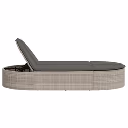 VidaXL 368651 chaise d'extérieur Linge Siège rembourré Polyuréthane, Acier Gris - Vue supplémentaire 4