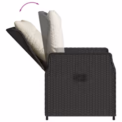 VidaXL 368652 chaise d'extérieur Terrace Siège rembourré Polyuréthane, Acier Crème, Blanc - Vue supplémentaire 8