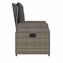 VidaXL 368654 chaise d'extérieur Terrace Siège rembourré Polyuréthane, Acier Gris - Vue supplémentaire 6