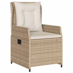 VidaXL 368656 chaise d'extérieur Terrace Siège rembourré Polyuréthane, Acier Crème, Blanc - Vue supplémentaire 4