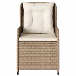 VidaXL 368656 chaise d'extérieur Terrace Siège rembourré Polyuréthane, Acier Crème, Blanc - Vue supplémentaire 5