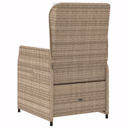 VidaXL 368656 chaise d'extérieur Terrace Siège rembourré Polyuréthane, Acier Crème, Blanc - Vue supplémentaire 7