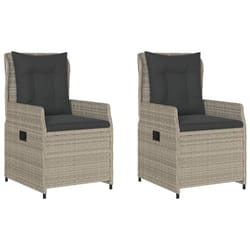 VidaXL 368657 chaise d'extérieur Terrace Siège rembourré Polyuréthane, Acier Gris