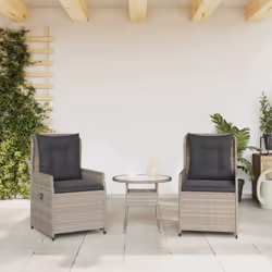 VidaXL 368657 chaise d'extérieur Terrace Siège rembourré Polyuréthane, Acier Gris