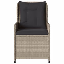 VidaXL 368657 chaise d'extérieur Terrace Siège rembourré Polyuréthane, Acier Gris - Vue supplémentaire 5