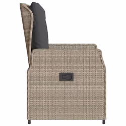 VidaXL 368657 chaise d'extérieur Terrace Siège rembourré Polyuréthane, Acier Gris - Vue supplémentaire 6