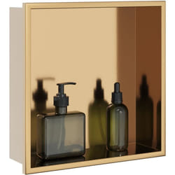 Vidaxl - Niche de douche doré brossé 32x32x9 cm acier inoxydable