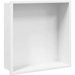 Niche de douche blanc mat 32x32x9 cm acier inoxydable Vidaxl