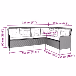 VidaXL 369001 Canapé de patio - Vue supplémentaire 8