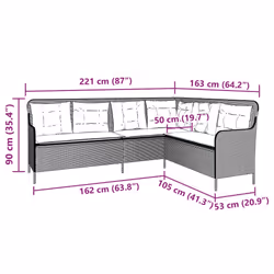 VidaXL 369002 Canapé de patio - Vue supplémentaire 8