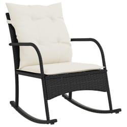 VidaXL 369018 chaise d'extérieur Terrace Siège rembourré Polyuréthane, Acier Crème, Blanc