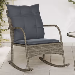Détendez-vous et profitez de l'extérieur dans ce confortable chaise à bascule ! Matériau durable : la résine tressée, égaleme ...
