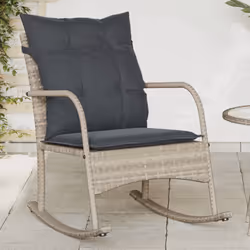 VidaXL 369023 chaise d'extérieur Terrace Siège rembourré Polyuréthane, Acier Gris