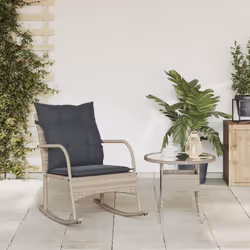VidaXL 369023 chaise d'extérieur Terrace Siège rembourré Polyuréthane, Acier Gris