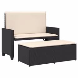VidaXL 368407, Crème, Rotin, Acier, 110 kg, Adultes et enfants, 1080 mm, 550 mm