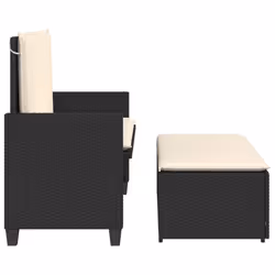 VidaXL 368407 banc de jardin Rotin, Acier - Vue supplémentaire 5