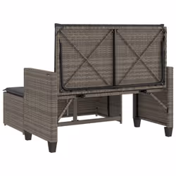 VidaXL 368409 banc de jardin Rotin, Acier - Vue supplémentaire 7