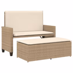 VidaXL 368411, Crème, Rotin, Acier, 110 kg, Adultes et enfants, 1080 mm, 550 mm