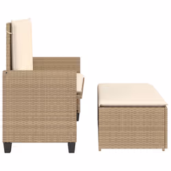 VidaXL 368411 banc de jardin Rotin, Acier - Vue supplémentaire 5