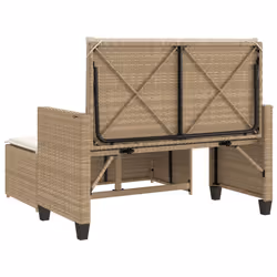 VidaXL 368411 banc de jardin Rotin, Acier - Vue supplémentaire 6