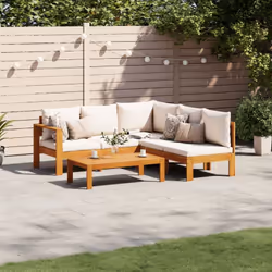 Cet ensemble de canapés de jardin est le complément parfait de votre arrière-cour, terrasse ou patio, offrant un espace confo ...