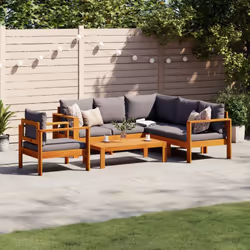 Cet ensemble de canapés de jardin est le complément parfait de votre arrière-cour, terrasse ou patio, offrant un espace confo ...