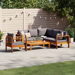 Vidaxl - Salon de jardin avec coussins 5 pcs Bois d'acacia solide